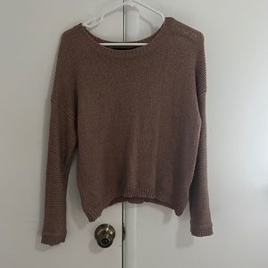Forever 21 Mauve Knit Sweater Small